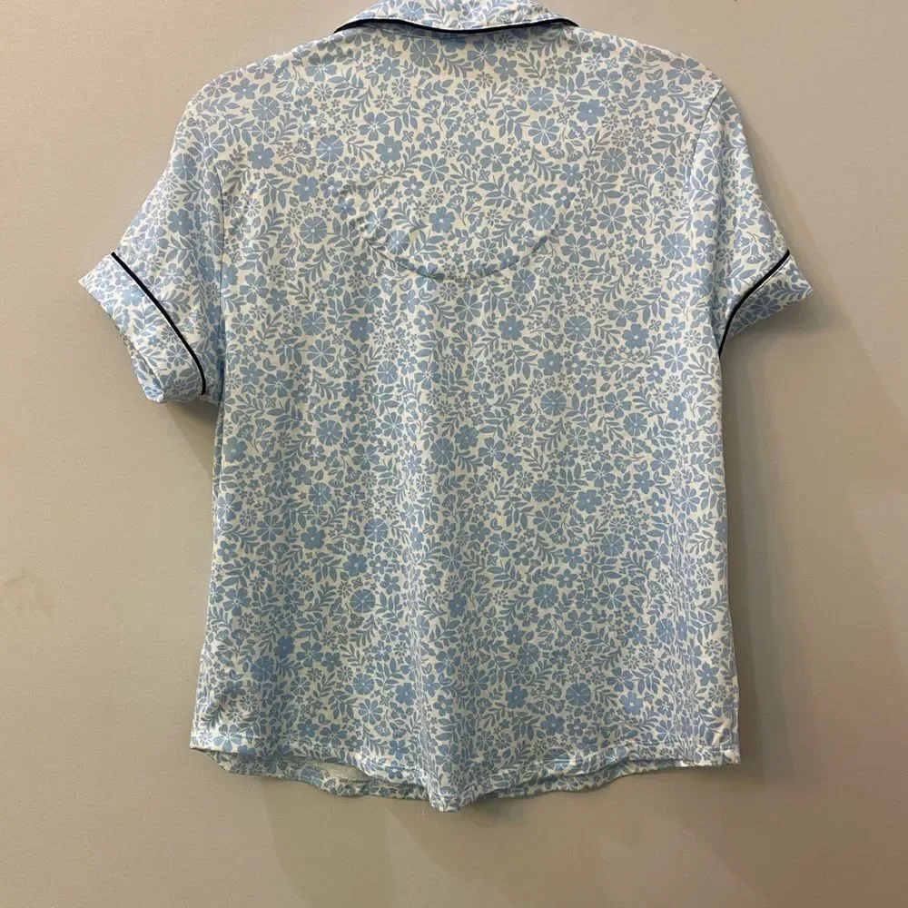 Kate Spade White Floral Top Pajama Women Size M
